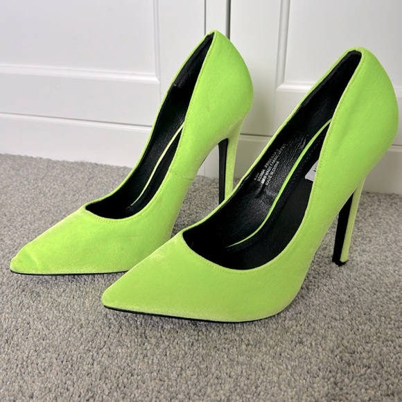 Cape Robbin Shoes - Cape Robbin Neon Yellow/Green Heels